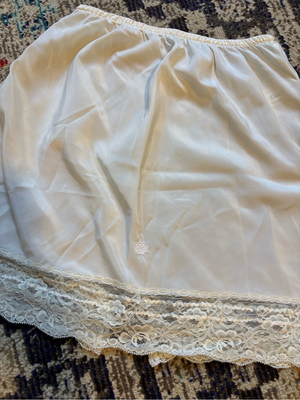 RARE Vintage Christian Dior Saks Fifth Avenue mini slip skirt
